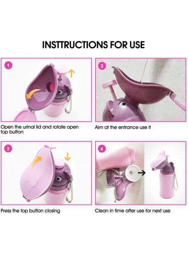 Travel Urinal Potty for Girl Kids